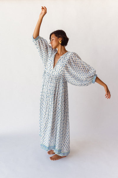 Kyra Maxi Dress ~  Azure