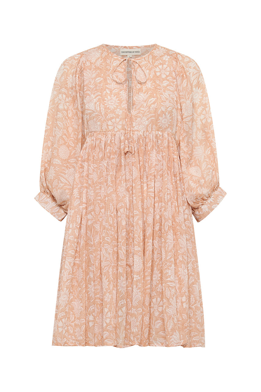 Kyra Mini Dress ~ Apricot Blush