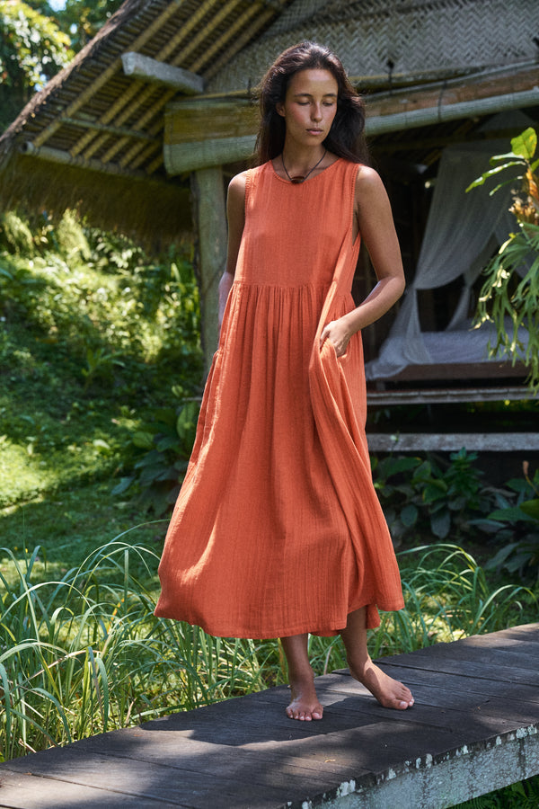 Nadi Dress ~ Terracotta