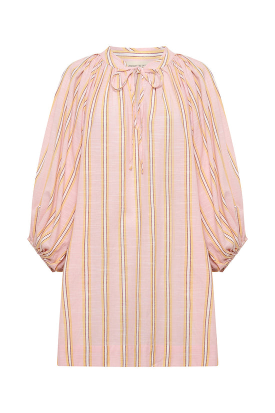 Poet Mini Dress ~ Pink Sorbet