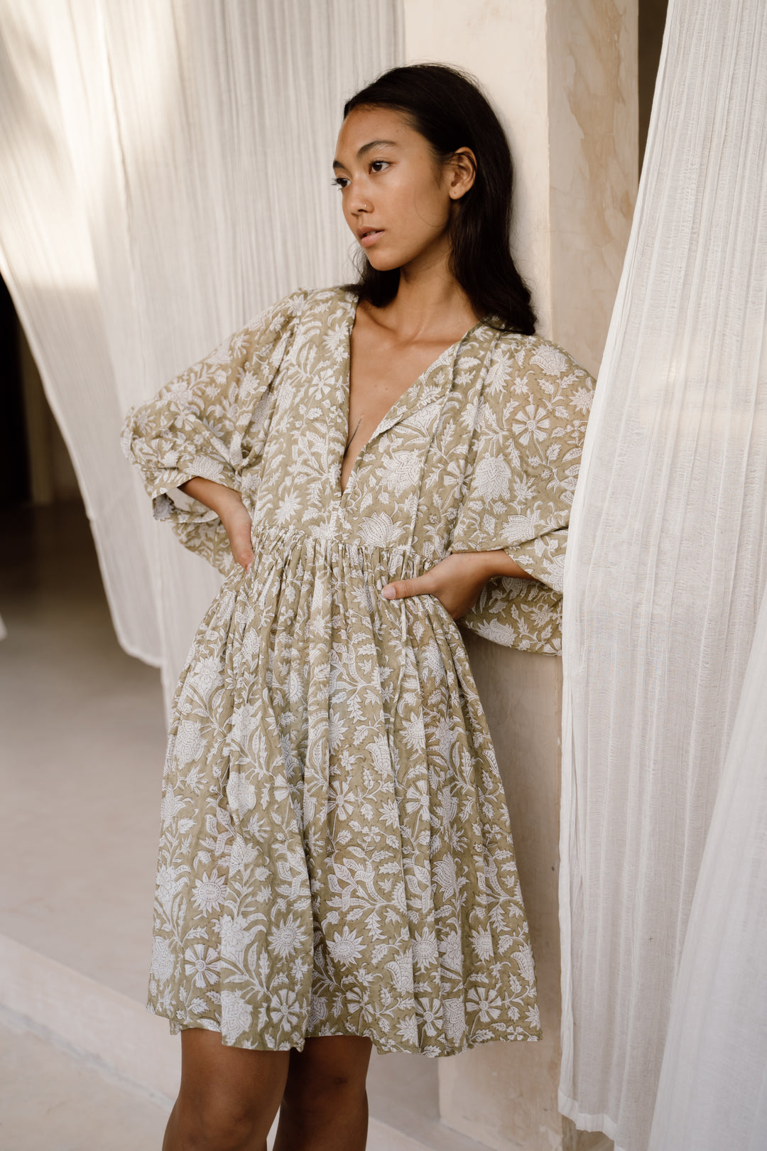 Kyra Mini Dress ~ Olive