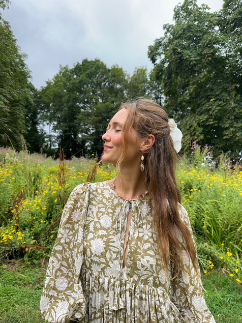 Kyra Maxi Dress ~ Olive