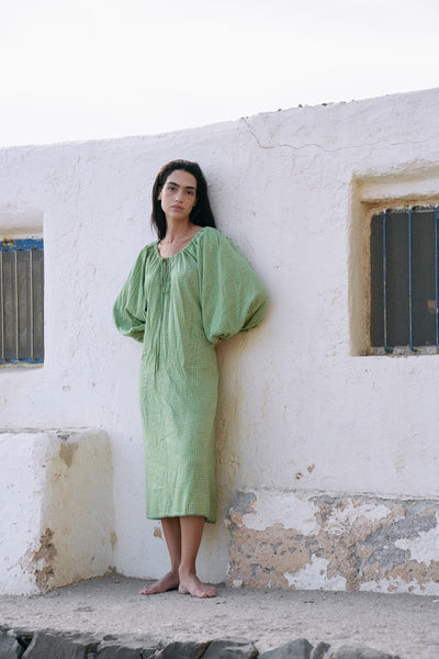 Zahra Midi Dress ~ Citron