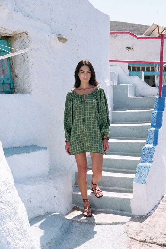 Zahra Mini Dress ~ Fern
