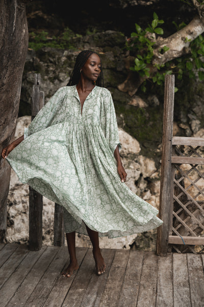 Kyra Midi Dress ~ Jade