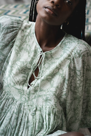 Kyra Midi Dress ~ Jade