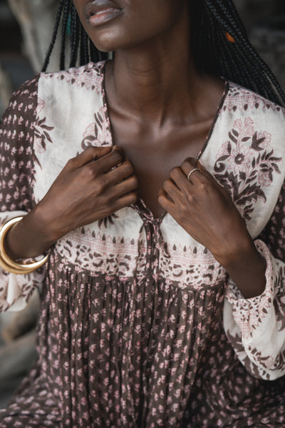 Rooh Maxi Dress ~ Cacao