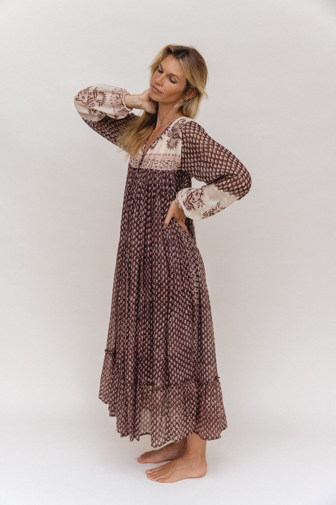 Rooh Maxi Dress ~ Cacao