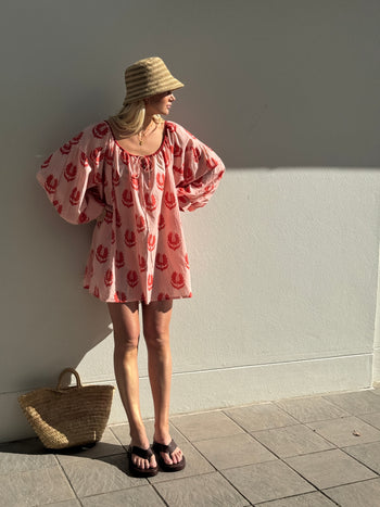 Ria Mini Dress ~ Cherry Blossom